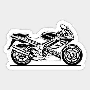 VFR750 Motorcycle Sketch Art Sticker